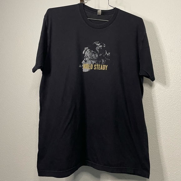 American Apparel black The Hold Steady graphic band tee sz XL *RARE* - Picture 2 of 10